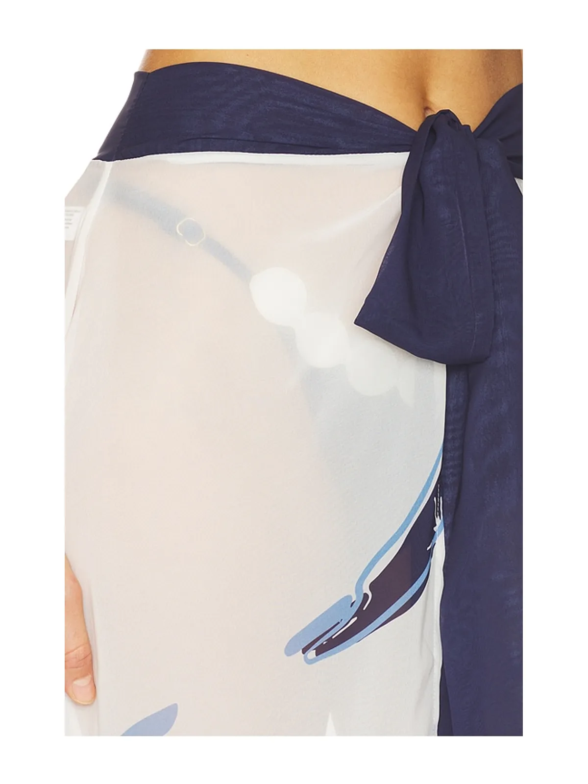 Ancora CORI マキシスカート - White,Navy. - 画像6