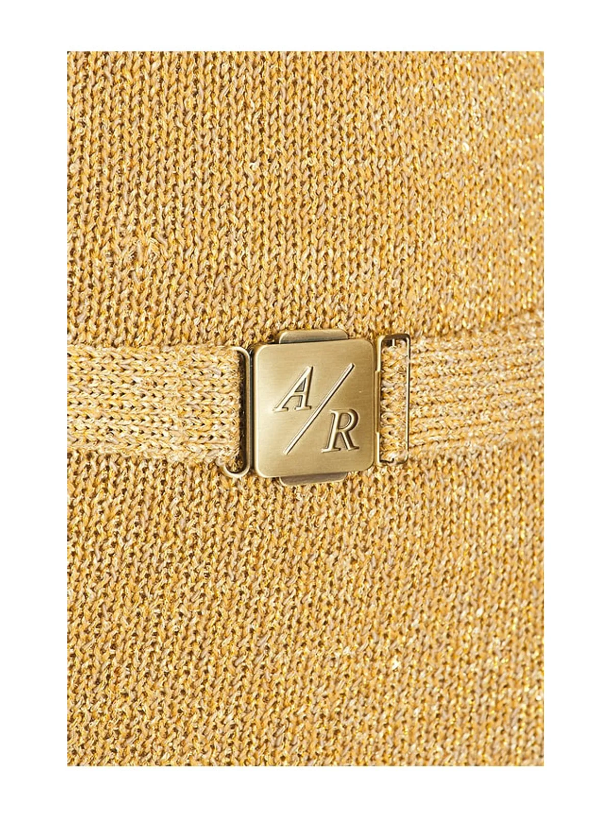 ASTA RESORT NATALIA ベルト付ドレス - Metallic Gold, yellow. - 画像5