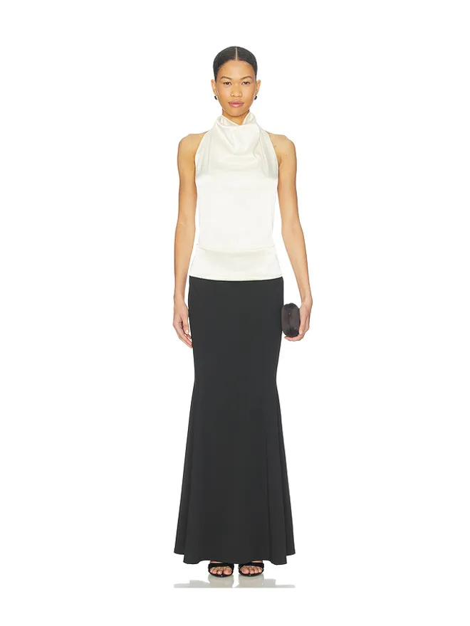 ALL THE WAYS ALL THE WAYS BASMA ドレス - Ivory,Black.の商品画像