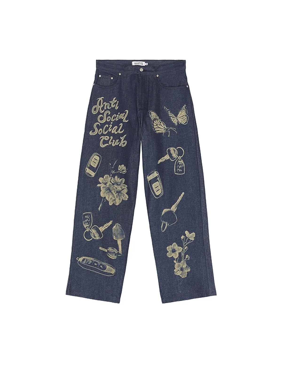 Anti Social Social Club LASER-ETCHED デニム - 画像5