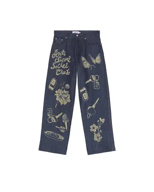 Anti Social Social Club LASER-ETCHED デニム - サムネイル5