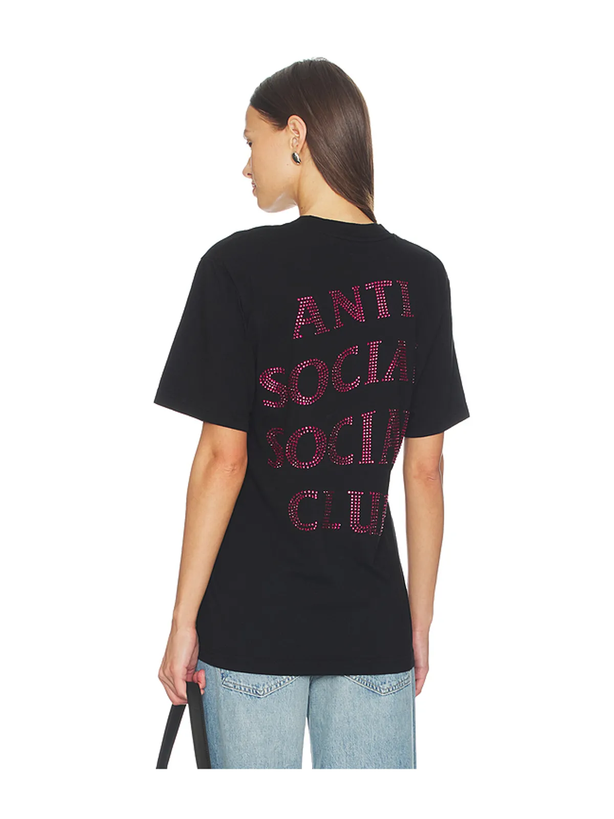 Anti Social Social Club RHINESTONE Tシャツ - 画像1