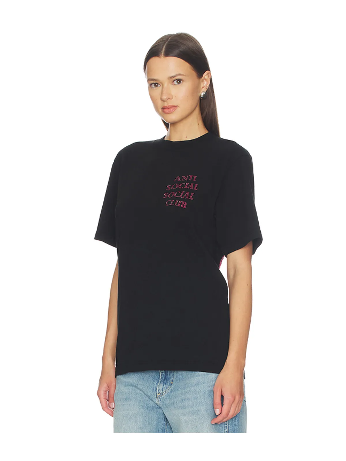 Anti Social Social Club RHINESTONE Tシャツ - 画像2