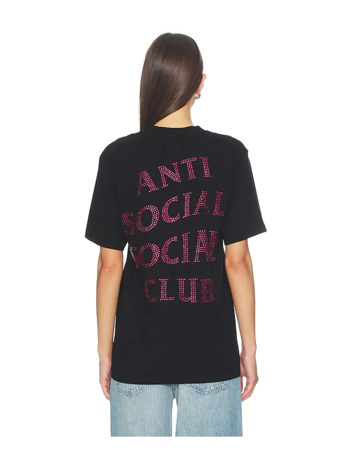 Anti Social Social Club RHINESTONE Tシャツ - 画像4