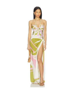ADRIANA DEGREAS BALEARIC PANNEAU バレアリックパネル - Green,Pink. - サムネイル5