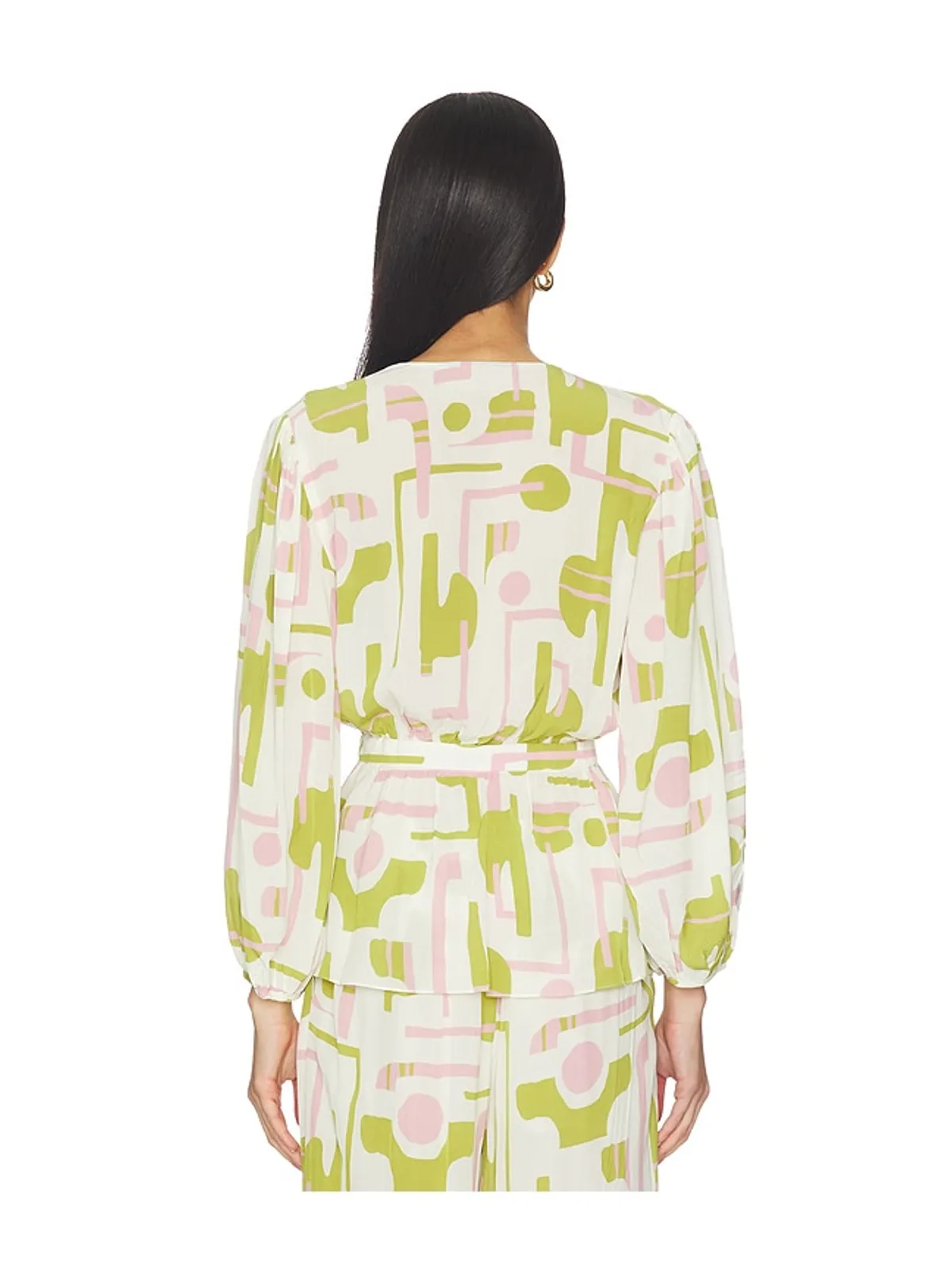 ADRIANA DEGREAS BALEARIC ブラウス - Green,Pink. - 画像3