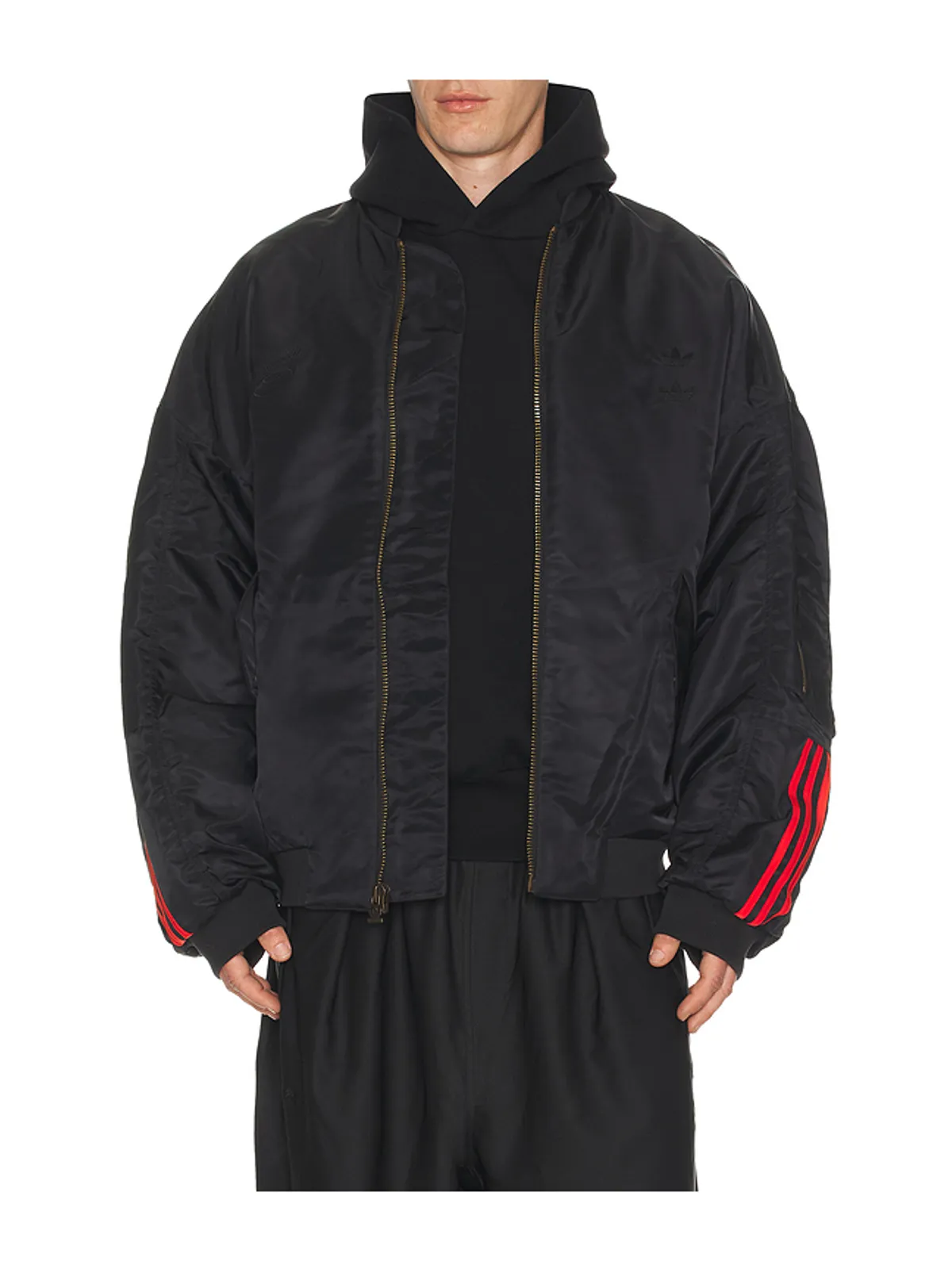adidas Originals SATIN ボンバージャケット - 画像1