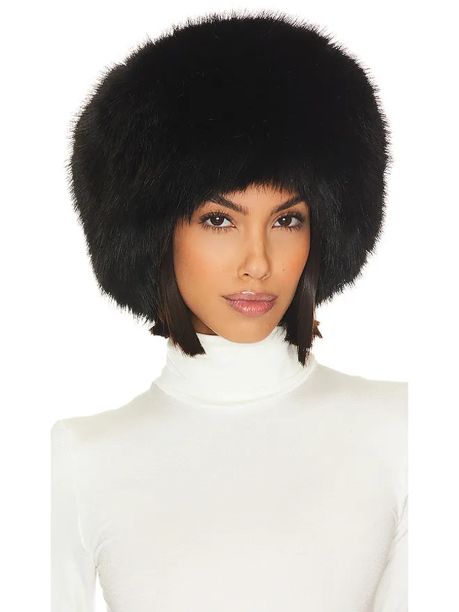 Adrienne Landau Adrienne Landau フェイクフォックスハットの商品画像