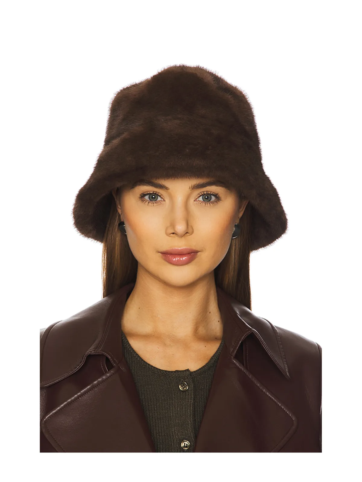 Adrienne Landau THE UPTOWN FAUX FUR バケットハット - 画像1