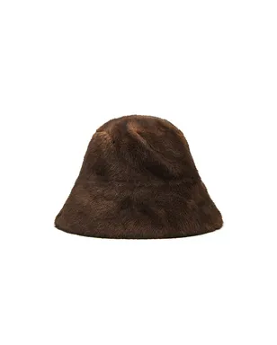 Adrienne Landau THE UPTOWN FAUX FUR バケットハット - サムネイル2