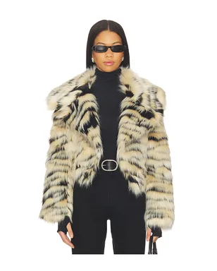 Adrienne Landau LONDYN ジャケット - Tan,Black. - サムネイル1