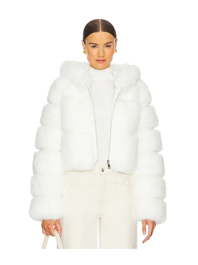 Adrienne Landau Adrienne Landau THE LINDA FAUX FUR ジャケットの商品画像