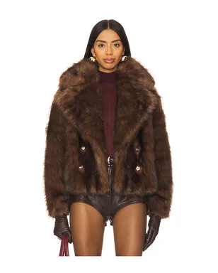 Adrienne Landau THE CORNELIA FAUX FUR ピーコート - サムネイル1