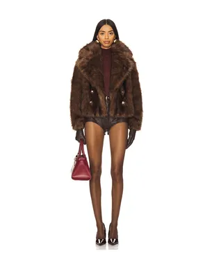 Adrienne Landau THE CORNELIA FAUX FUR ピーコート - サムネイル5