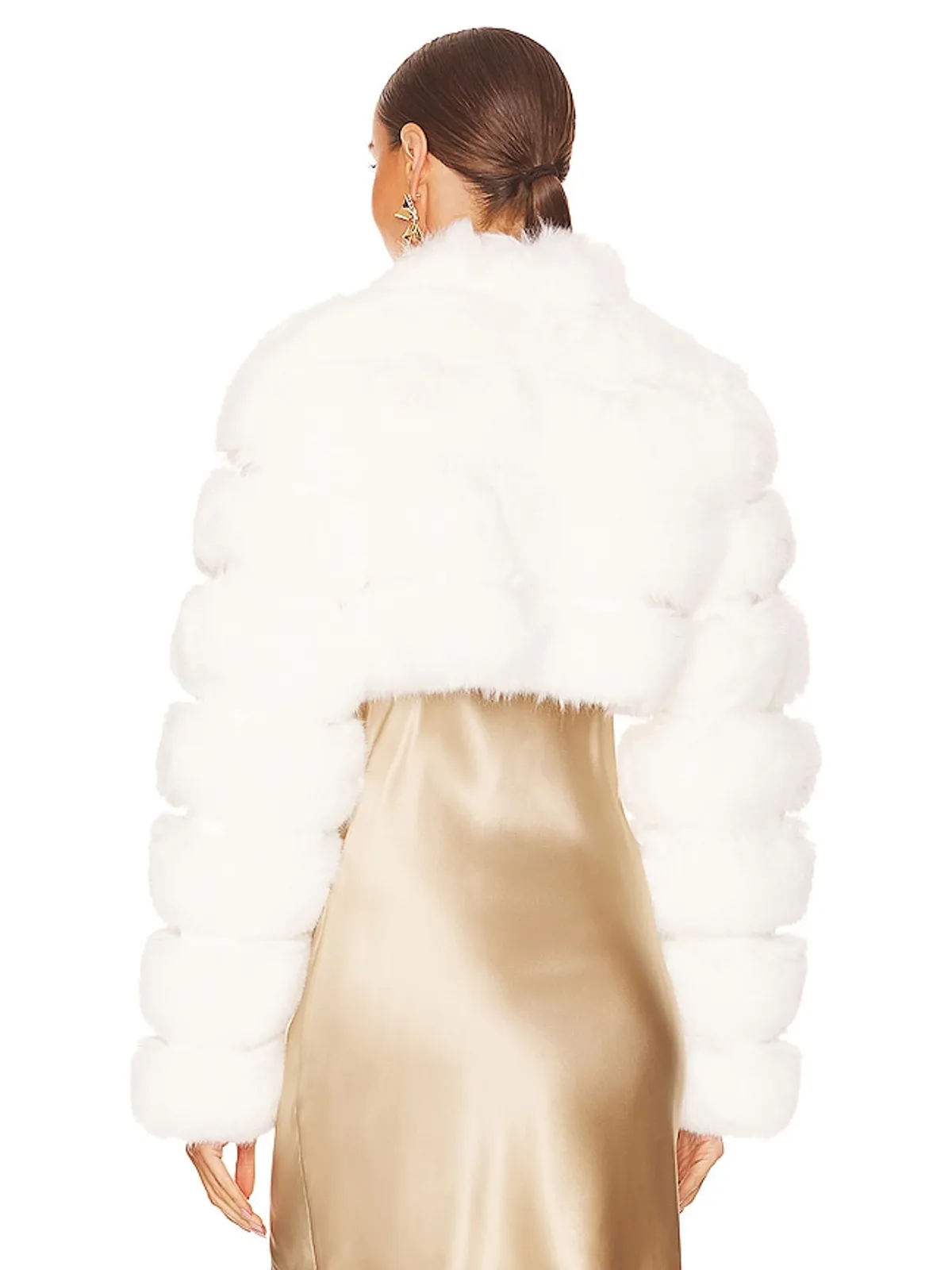 Adrienne Landau FAUX FOX FUR SHORT ジャケット - 画像3
