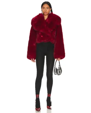 Adrienne Landau FAUX FUR ジャケット - サムネイル4