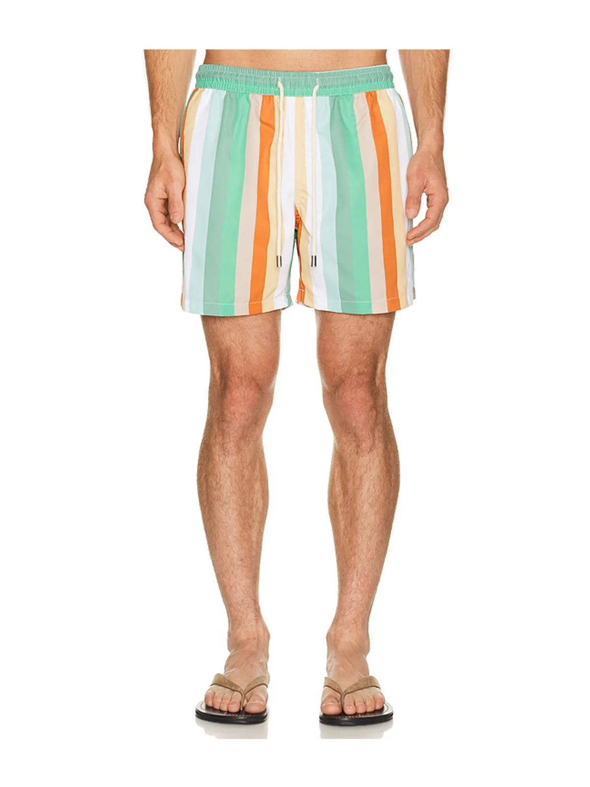 Arrels Barcelona CLASSIC スイムショートパンツ - Orange,Green. - 画像1