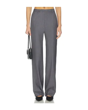AEXAE Twill Pleated Straight Leg Trouser - サムネイル1