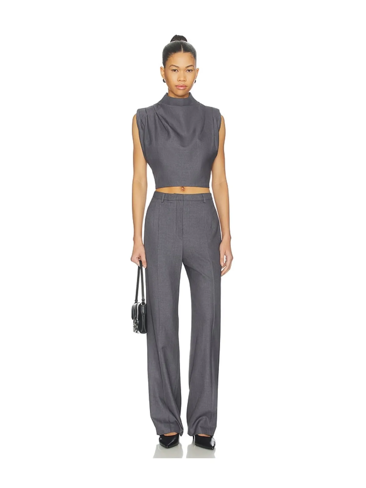 AEXAE Twill Pleated Straight Leg Trouser - 画像5