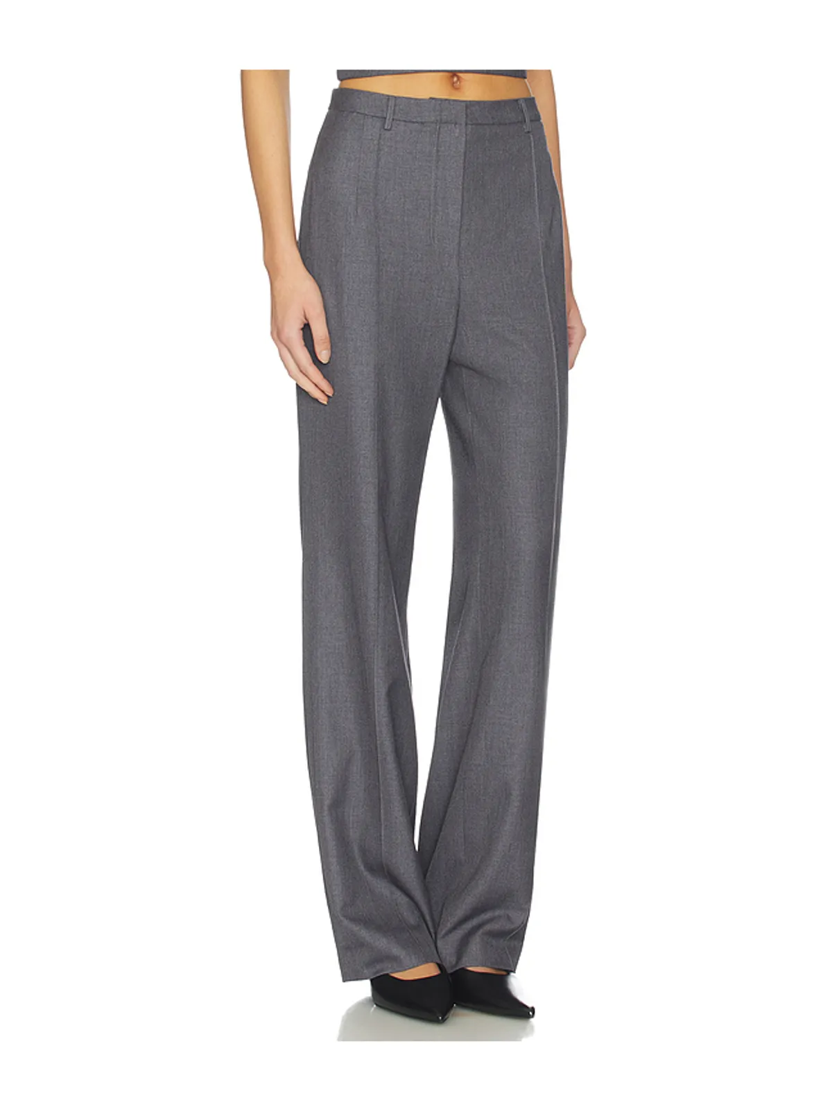 AEXAE Twill Pleated Straight Leg Trouser - 画像2