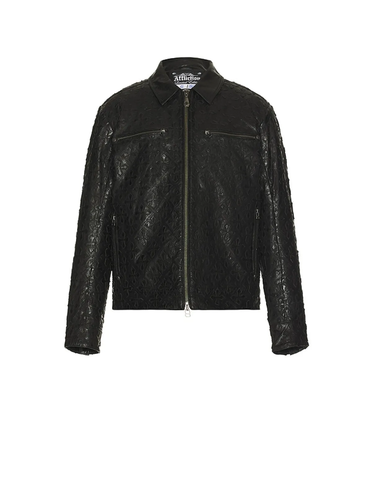Affliction QUILTED レザージャケット - 画像4
