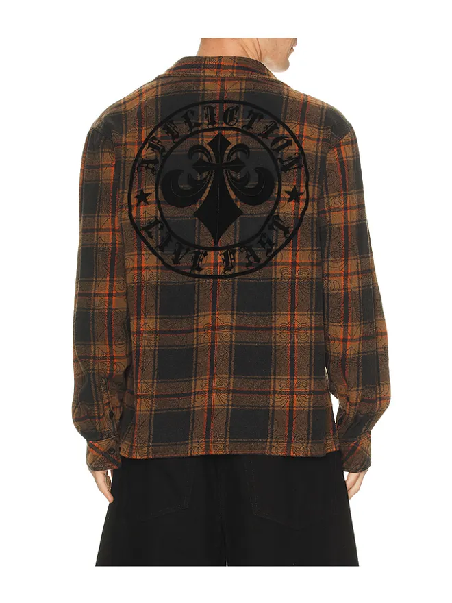 Affliction Affliction LIVE FAST シャツ - Black,Brown.の商品画像