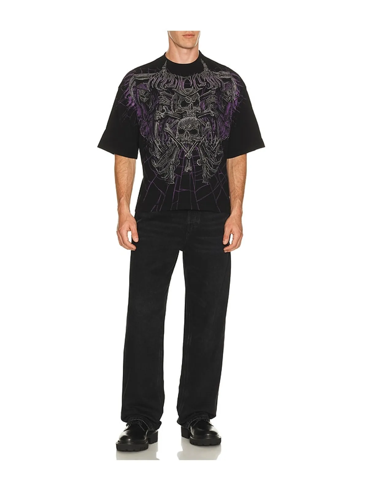 Affliction DARKNESS FALLS Tシャツ - 画像3