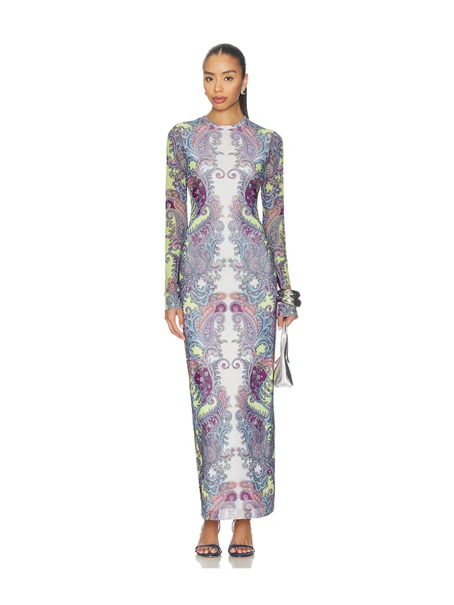 AFRM AFRM DIDI ドレス - Green,Purple.の商品画像
