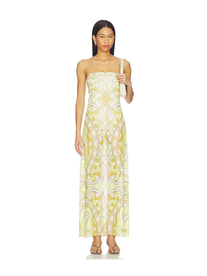 AFRM AFRM ALFIE ドレス - Yellow,Neutral.の商品画像
