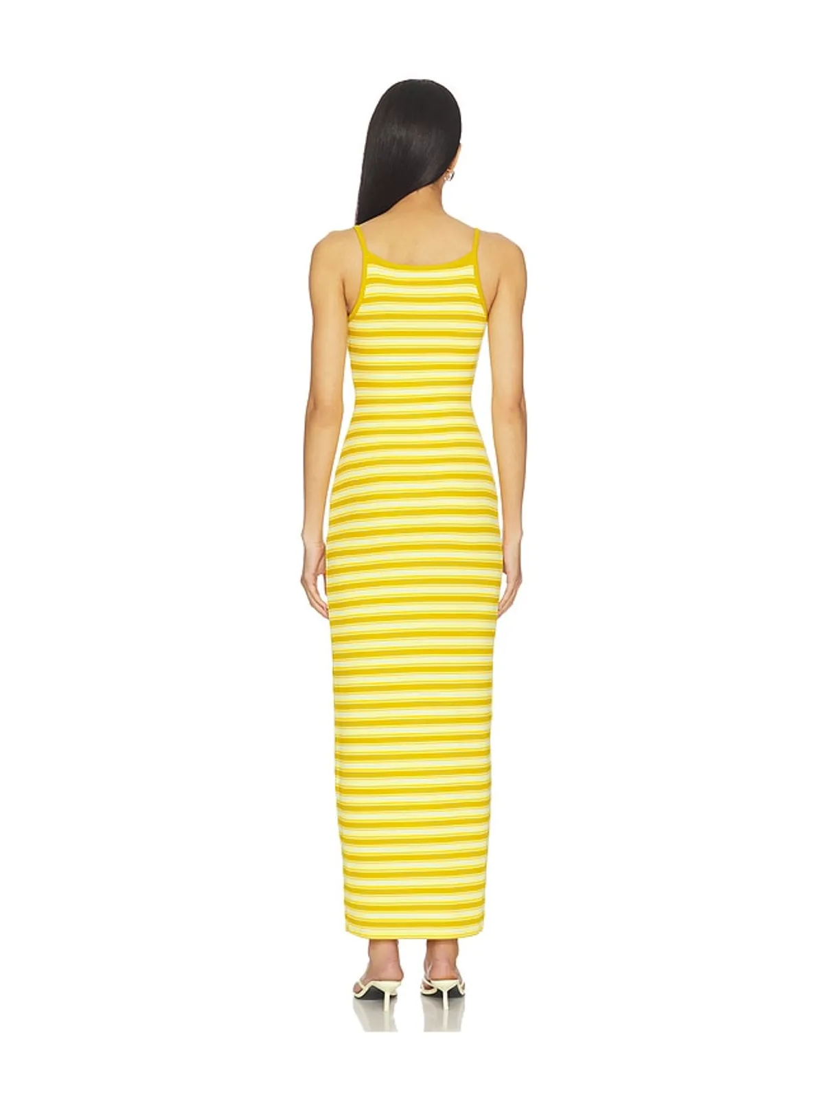 AFRM ASHLYN COZY RIB ドレス - Yellow,Mustard. - 画像3
