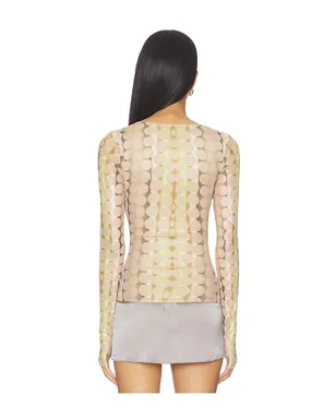 AFRM INES トップ - Tan,Green. - サムネイル3