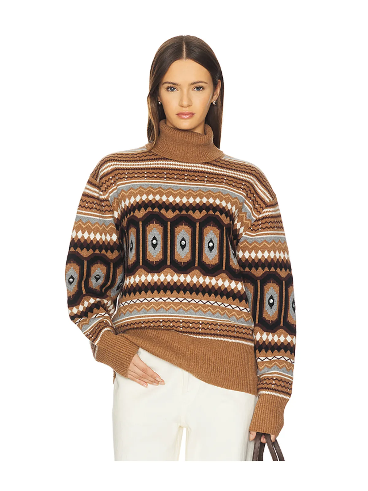 ALIGNE CHRISTINE FAIRISLE プルオーバー - 画像1
