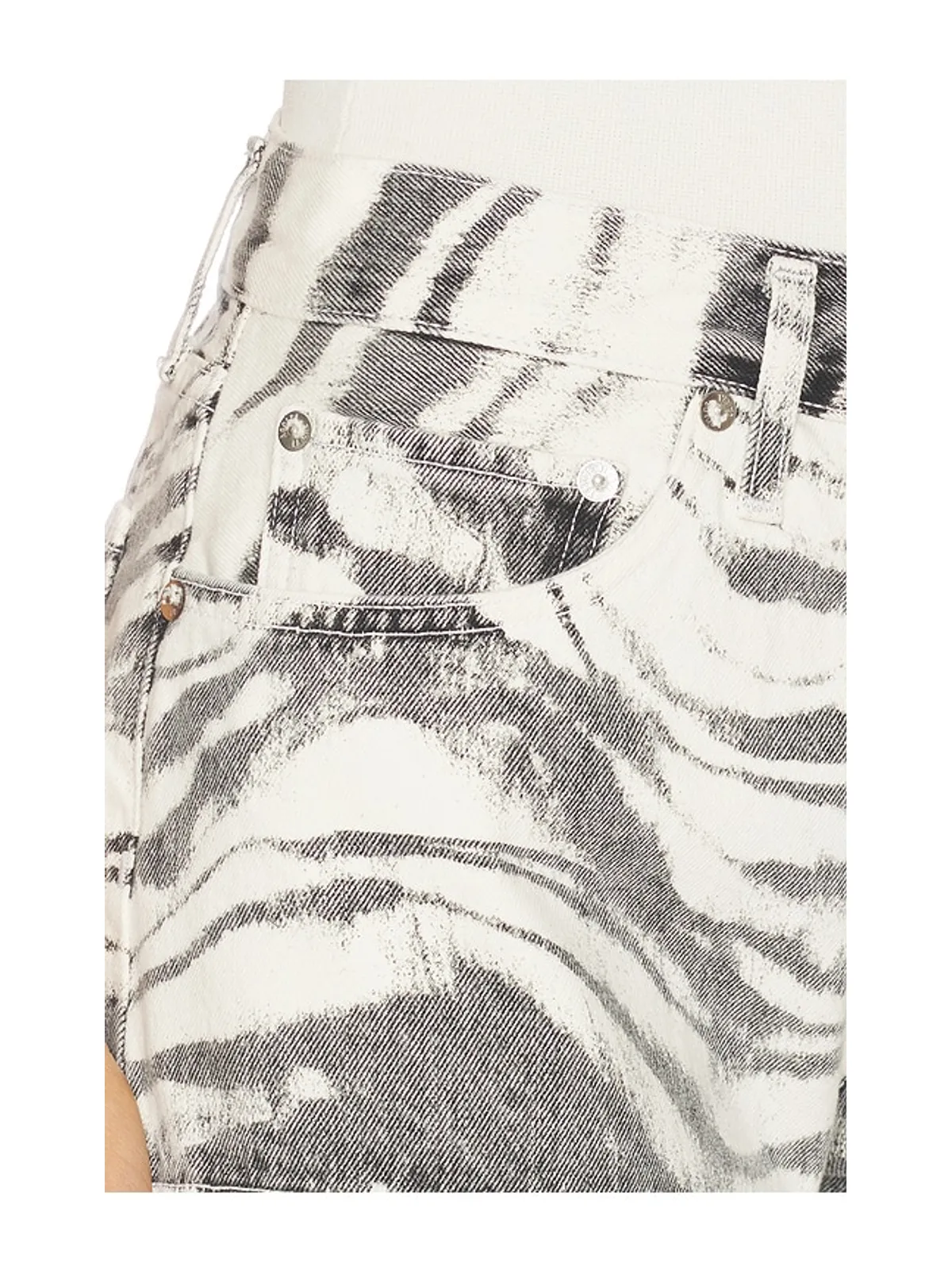 AGOLDE PARKER ショートパンツ - Grey,White. - 画像6