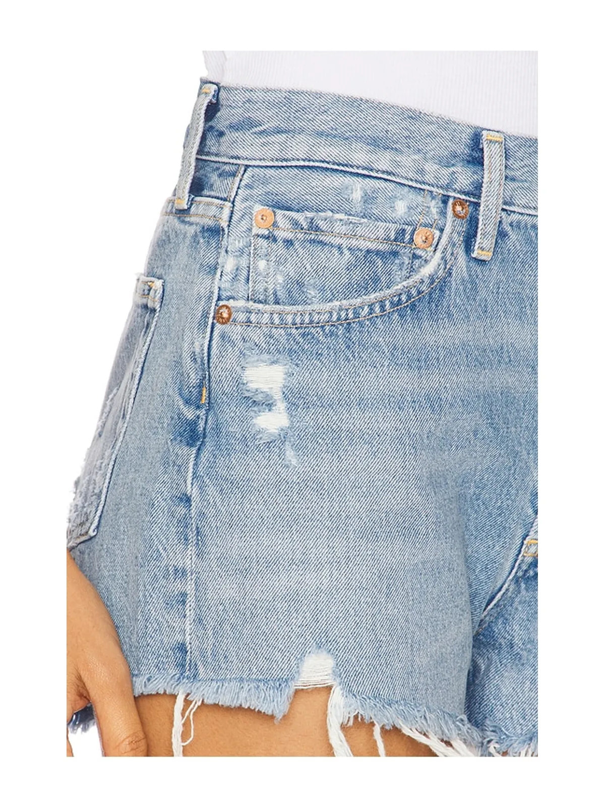 AGOLDE PARKER ビンテージカットオフショートパンツ - 画像5