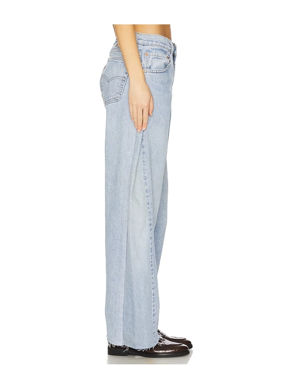 aligrace BARREL CUSTOMS UNDONE HEM ワイドレッグ - 画像3
