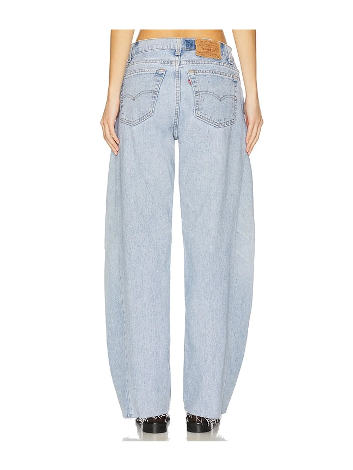 aligrace BARREL CUSTOMS UNDONE HEM ワイドレッグ - 画像4