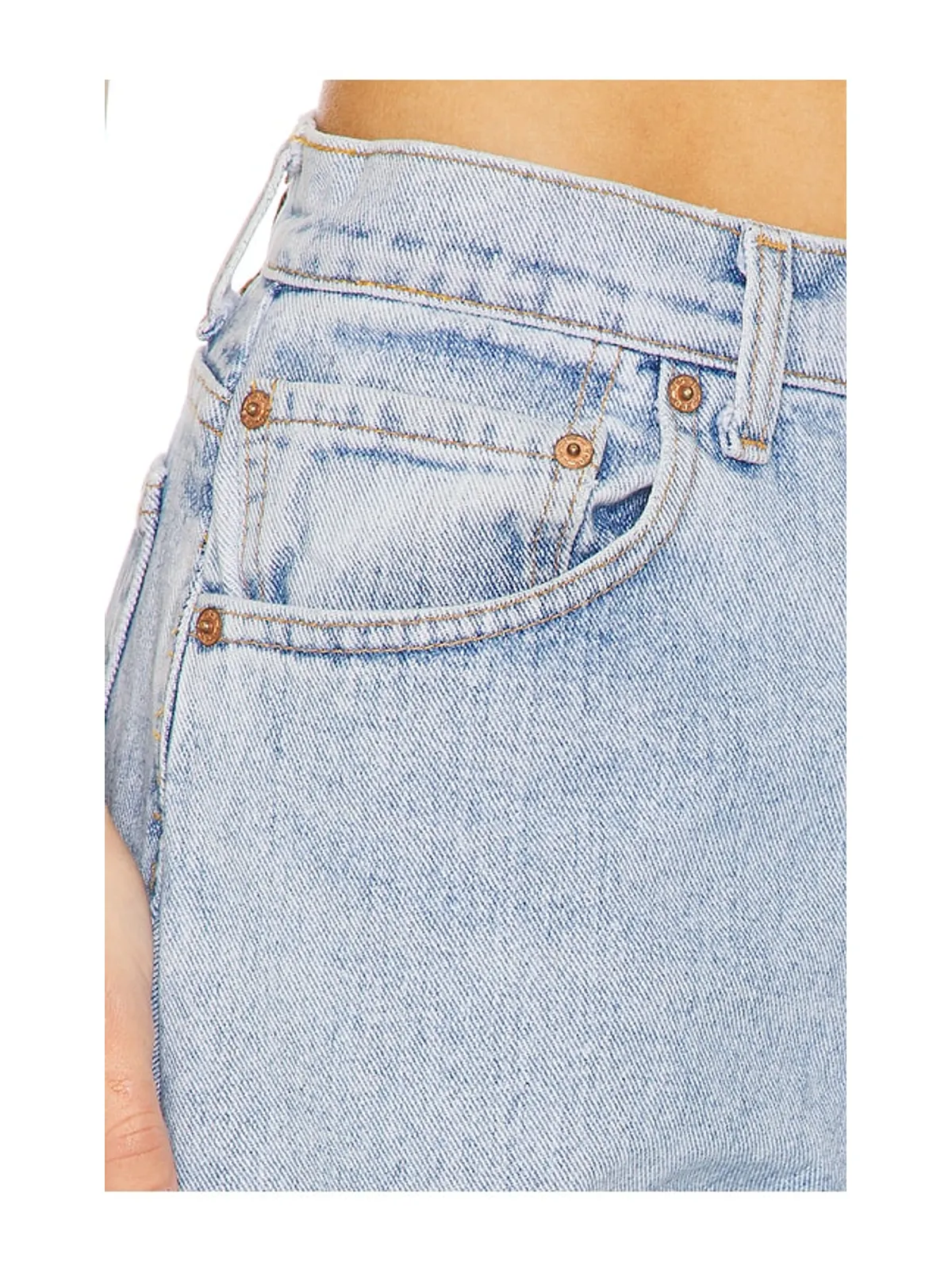aligrace BARREL CUSTOMS UNDONE HEM ワイドレッグ - 画像6