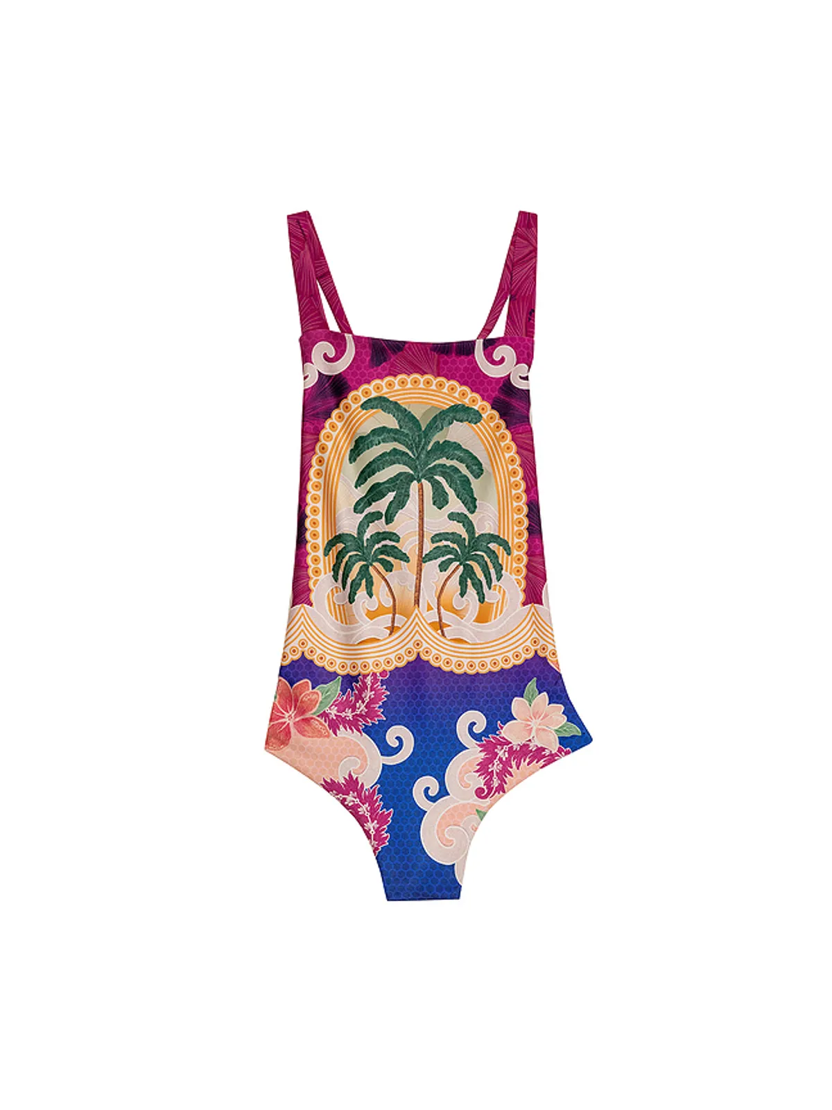 Agua Bendita AMINA THAMAR ワンピーススイムスーツ - Burgundy,Blue. - 画像1