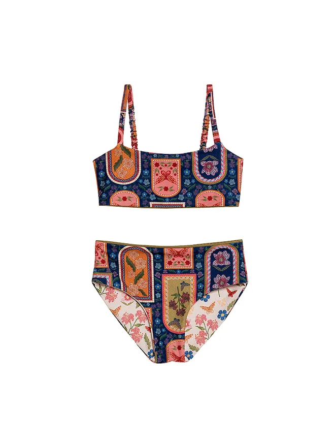 Agua Bendita Agua Bendita SKY FIORE ビキニセット - Black,Brown.の商品画像