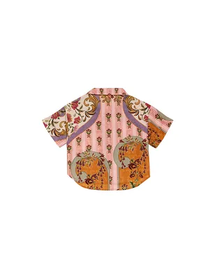 Agua Bendita CLARABELLE AURA シャツ - Pink,Brown. - サムネイル2