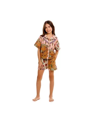 Agua Bendita CLARABELLE AURA シャツ - Pink,Brown. - サムネイル4