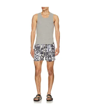 Agua Bendita スイムトランクス - Navy,White. - サムネイル3
