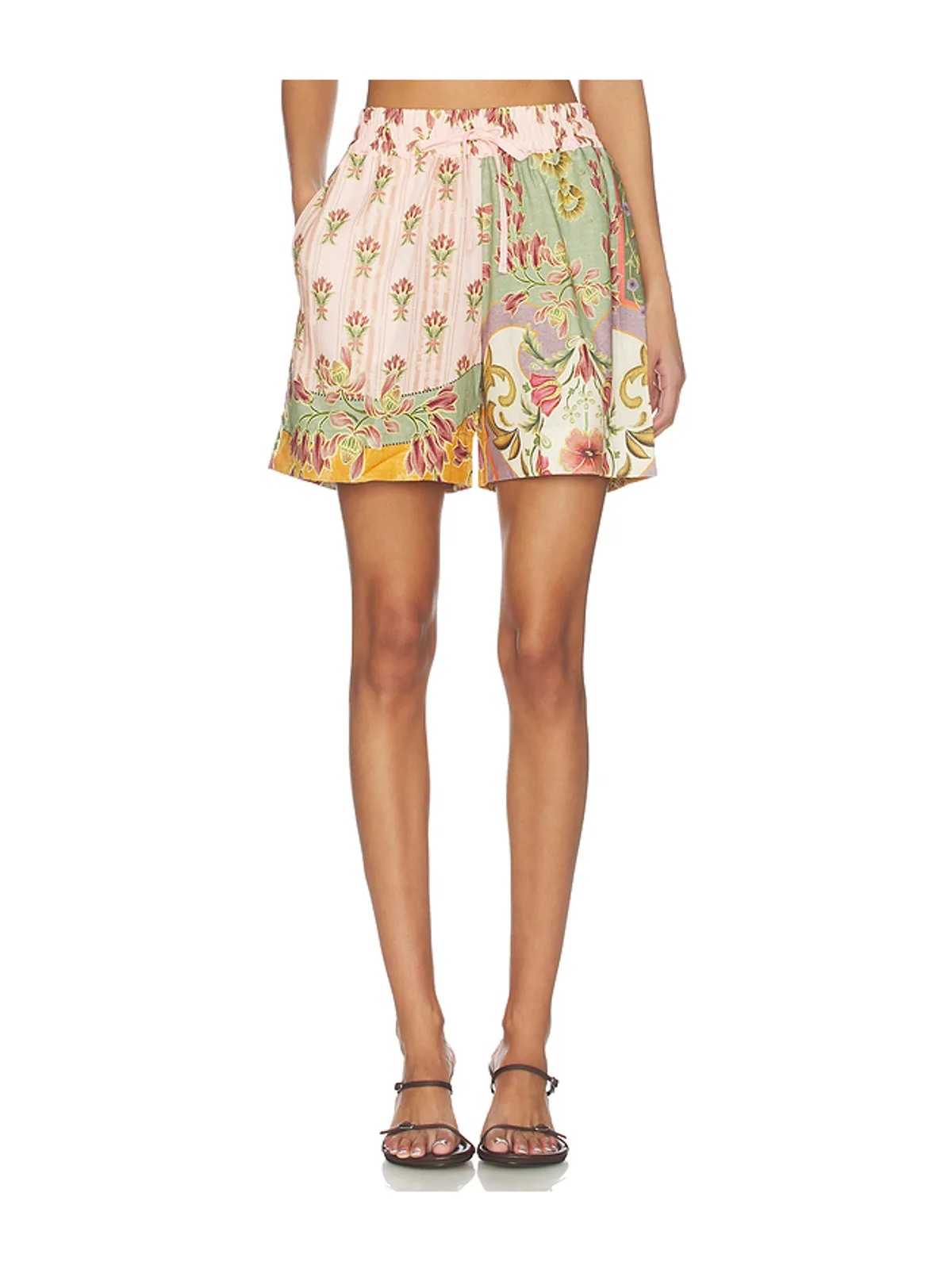 Agua Bendita RENATA ショートパンツ - Pink,Sage. - 画像1