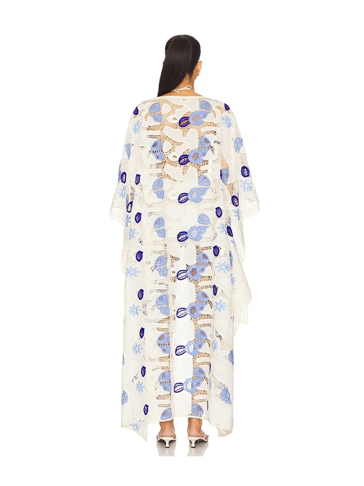 Agua Bendita DARA ローブ - Ivory,Blue. - 画像3