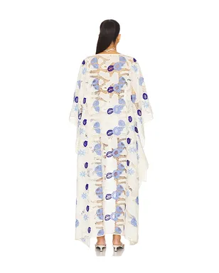 Agua Bendita DARA ローブ - Ivory,Blue. - サムネイル3