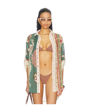 Agua Bendita CHRISSY トップ - Sage,Beige. - サムネイル1