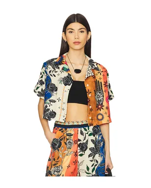 Agua Bendita ITSY シャツ - Blue,Orange. - サムネイル1