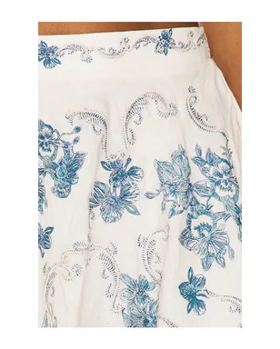 Agua by Agua Bendita RETRATO ミニスカート - White,Blue. - サムネイル6