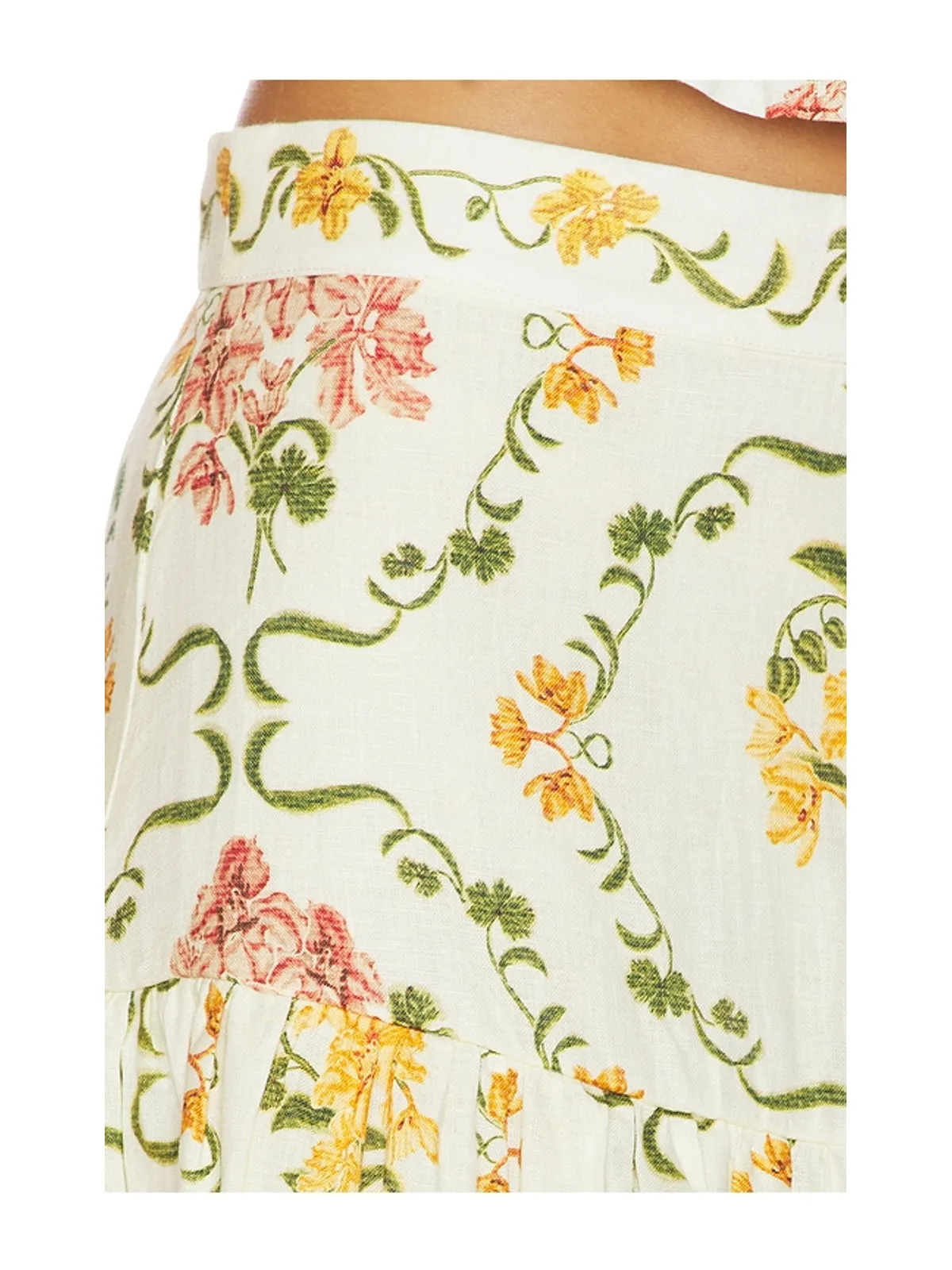 Agua by Agua Bendita ANIS スカート - Ivory,Yellow. - 画像6