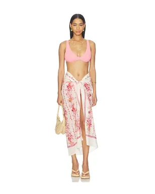 Agua by Agua Bendita LAVANDA ミディ丈スカート - Cream, Pink. - サムネイル5